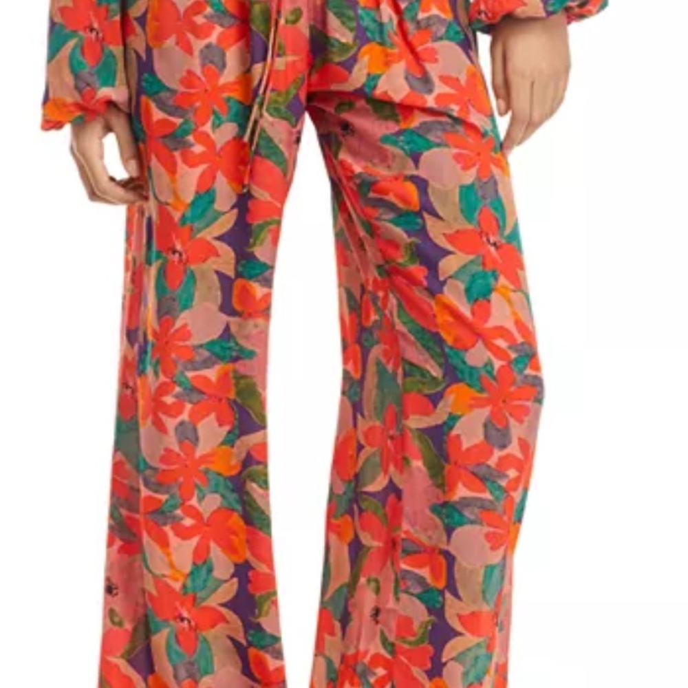 Solid and Striped x Sofia Richie Grainge The Ashling Floral Wide Leg Pants